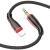 Jack 3,5mm - Lightning 1,0м, BOROFONE BL14, черный