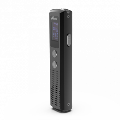 Диктофон RITMIX RR-120 8Gb black (MP3,WAV, аудиоплеер)