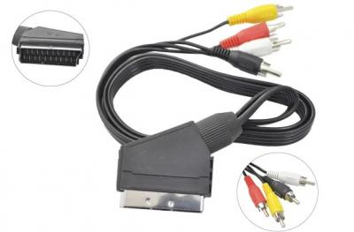 SCART-4RCA, 1,0м, СИГНАЛ