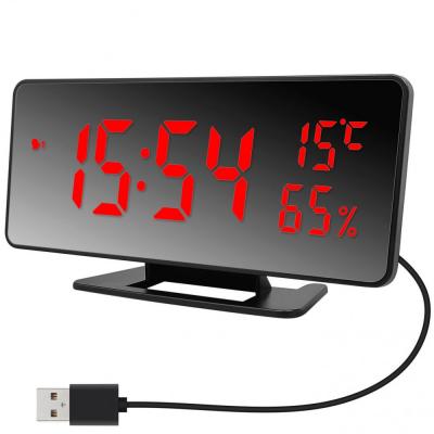 Часы VST888Y-1 крас. цифры, USB (без блока)