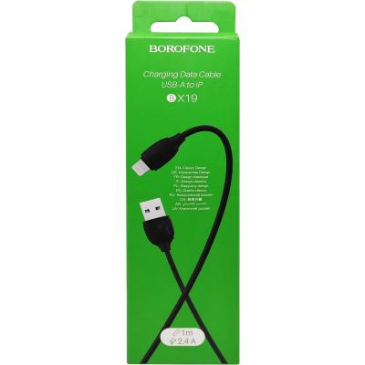 Кабель USB - Lightning 8pin, 1,0м, BOROFONE BX19 Benefit, черный