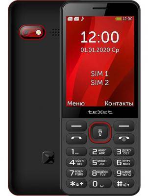 Мобильный телефон teXet TM-309 черный-красный