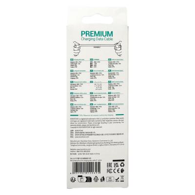 Кабель Type C - Lightning 8pin, 1,0м, BOROFONE BX110, 3.0A PD 27W, белый 