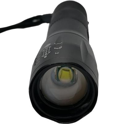 Фонарь тактический Bailong BL-Q1831-T6, кнопка/крепление, ZOOM, 1*18650/3*LR03, ЗУ 220/12В**