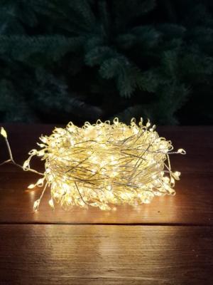 Гирлянда провол. 20м./600led, РОСА мишура Св.П. т.бел. LX-496 