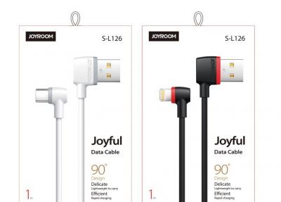 Кабель USB - Lightning 8pin, 1,0м, JOYROOM Joyful S-L126, белый