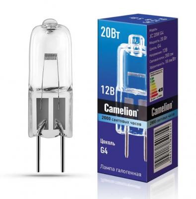 Лампа Camelion JC 20W G4 (галоген, без рефлектора, 12V) 