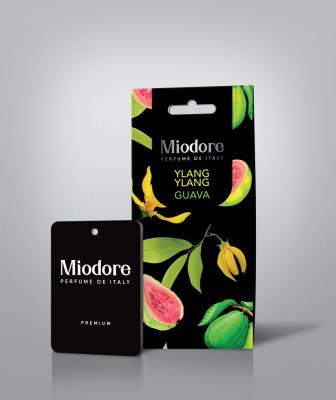 Ароматизатор картонный MIODORE PREMIUM (ИЛАНГ-ИЛАНГ И ГУАВА)