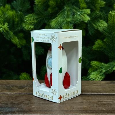 Игрушка ёлочная, 1шт. 10см. Космическая ракета /ФУ-775