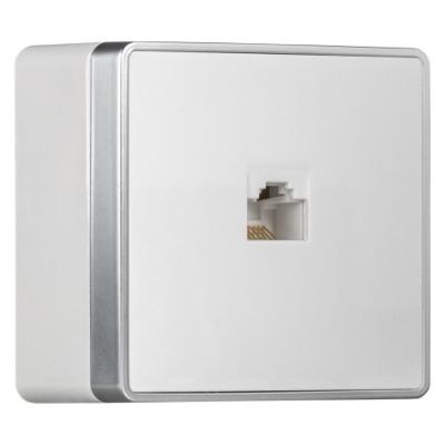 РОУ компьютерная RJ-45 1-мест. белая "Сириус" (SBE-07w-S1-RJ)