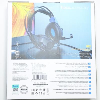 Наушники HOCO W102 Cool Tour игровая гарнитура, синий