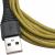 Кабель USB - Lightning 8pin, 2,0м, Smartbuy, карбон, экстрапрочный, до 2А, жел (iK-520n-2 yellow***