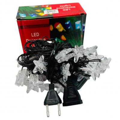 Гирлянда нитевая, 8м, 40led, LX-574 RGB, звезды