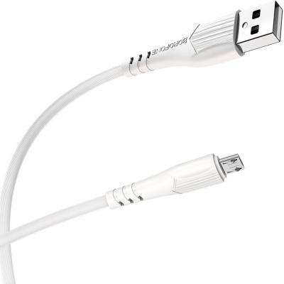 Кабель USB - micro USB, 1,0м, BOROFONE BX37 Wieldy, белый