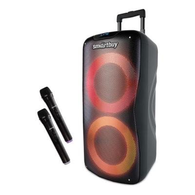 Активная колонка SmartBuy W1, 100 Ватт, 2 беспр. микрофона, MP3-плеер, FM-радио, BT (SBS-5210)***