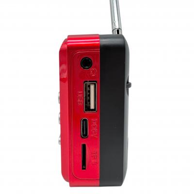 Радио Perfeo PALM, FM 87.5-108МГц, питание USB или 18650, красный