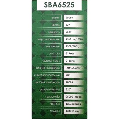 LED лампа A65/25W/4000/E27, SAFFIT /55088/