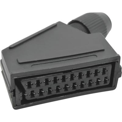 Гнездо SCART Скарт-21 9мм пл-мет APP-101