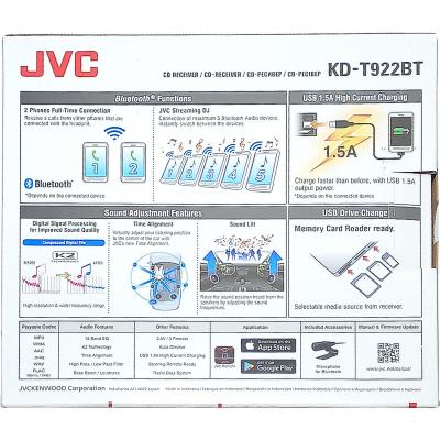 Автомагнитола JVC KD-T922BT   21"