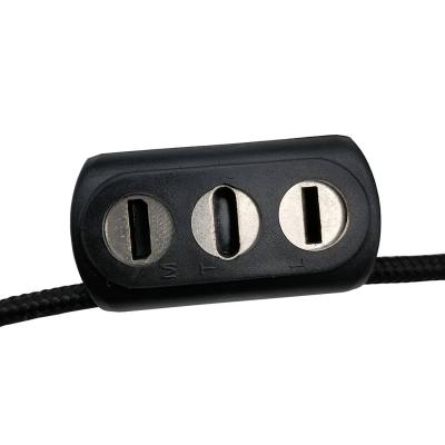 Кабель 3 в 1 USB -  Lightning 8pin+micro USB+Type C, 1,2м, HOCO U98 Sunway, черный