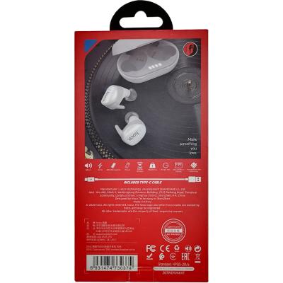 Беспроводные наушники HOCO ES41 Clear sound, bluetooth, в кейсе, белый***