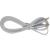 Jack 3,5mm - Jack 3,5mm 1,0м, ACV AC12-3511S, серый, нейлоновая оплётка