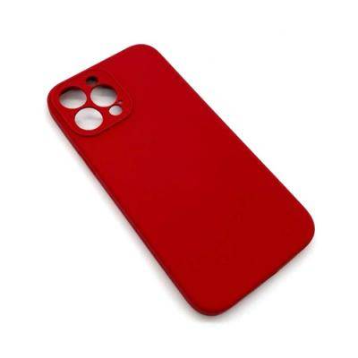 Чехол-накладка iPhone 14, Soft touch, Silicone Case, с полным покрытием, лого, красный /BL/