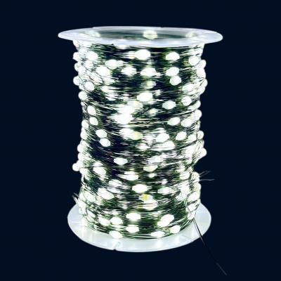Гирлянда провол. 50м, 500LED РОСА бел LX-617 пульт IP44+