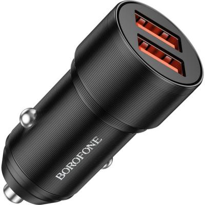 АЗУ Borofone BZ19m, 2USB 2.4A для micro USB, черный