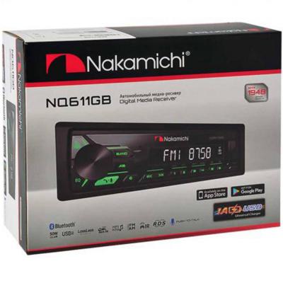 Автомагнитола Nakamichi NQ611GB 1DIN,Bluetooth, 4*50Вт