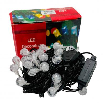 Гирлянда нитевая, 8м, 40led, LX-572 RGB, шары