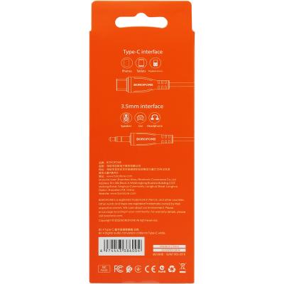 Jack 3,5mm - TYPE-C 1,0м, BOROFONE BL14, белый