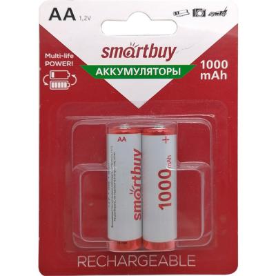 Аккумулятор AA (HR6), 1000 mAh, BL2 (24/240) (SBBR-2A02BL1000), Smartbuy