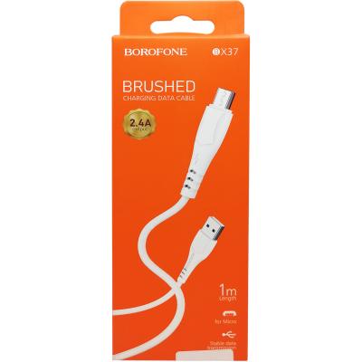 Кабель USB - micro USB, 1,0м, BOROFONE BX37 Wieldy, белый