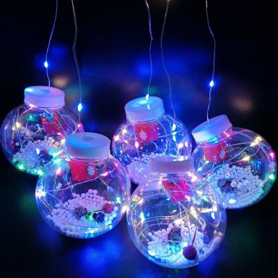 Гирлянда бахрома, шар, 3м\0,5м, 10шт, RGB, прозрачные, LX-115 Шишка