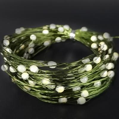 Гирлянда провол. 15м, 150LED, т.бел. капли макро, 8 функций, Luca String Light /87633/