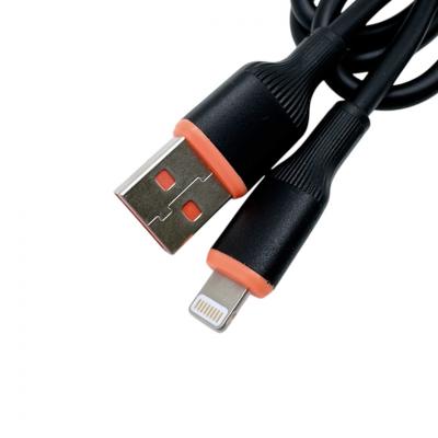Кабель USB - Lightning 8pin, 1,0м, Ugetus G13, силикон, черный (без упаковки)