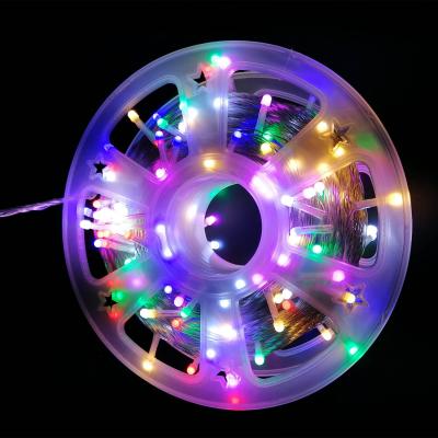 Гирлянда катушка, 50м, 240LED, 5mm, New, RGB, П.П. LX-161