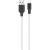 Кабель USB - Lightning 8pin, 1,0м, HOCO X21 Plus Silicone 2.4A, черный/белый