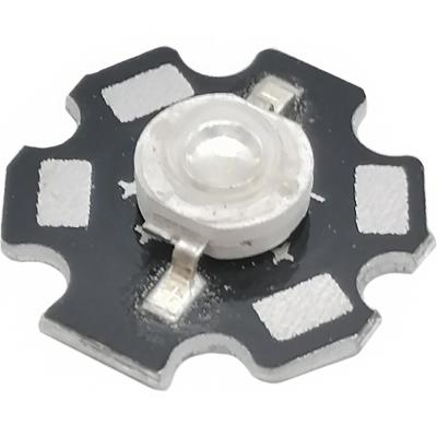 Светодиод 1W синий (Uпит=3,2-3,4V) на радиаторе