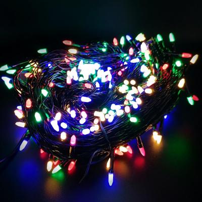 Гирлянда нитевая, 50м, 240LED, RGB, пуля, Ч.П. LX-80