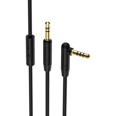 Jack 3,5mm - Jack 3,5mm 1,0м stereo BOROFONE BL5 (with Mic), черный