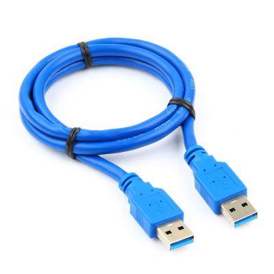 USBшт-USBшт, 1,0м, USB3.0, Pro Cablexpert CCP-USB3-AMAM-1M, AM/AM, синий /11034/