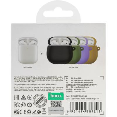 Беспроводные наушники HOCO EW45 Cat, Bluetooth, в кейсе, черный (magic cat)