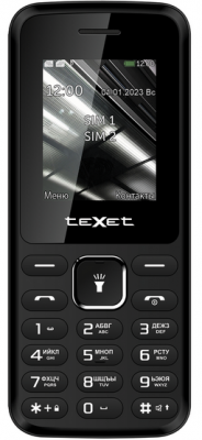 Мобильный телефон teXet TM-118 черный*