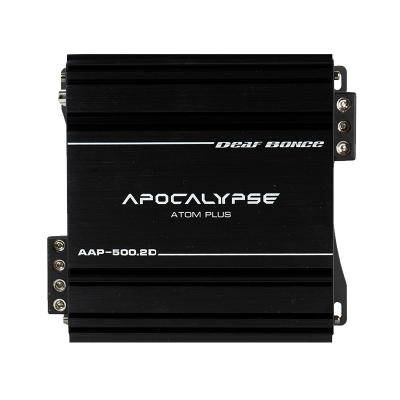 Автоусилитель Apocalypse AAP-500.2D ATOM PLUS, 1Ом/2*500Вт, 2Ом/2*320Вт, 4Ом/2*200Вт, 2Ом/1*1000**