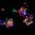 Гирлянда бахрома, 3м, 10LED, ЗВЕЗДЫ, RGB