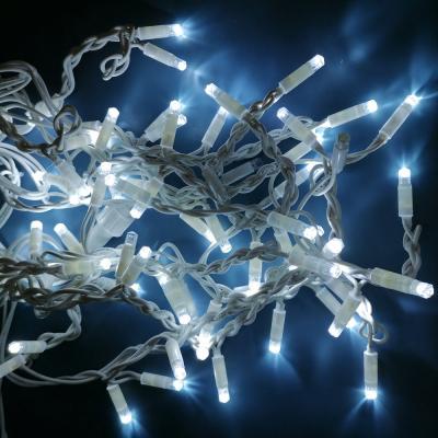 Гирлянда бахрома, уличная, 4,0м/0,3-0,5м, 80LED, бел., Б.П. LX-31