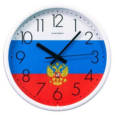 Часы настенные DELTA П-2Б8-185  d=26,5 см ФЛАГ