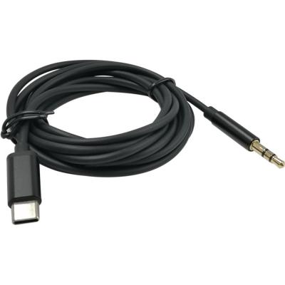 Jack 3,5mm - TYPE-C 2,0м, BW1625, черный***